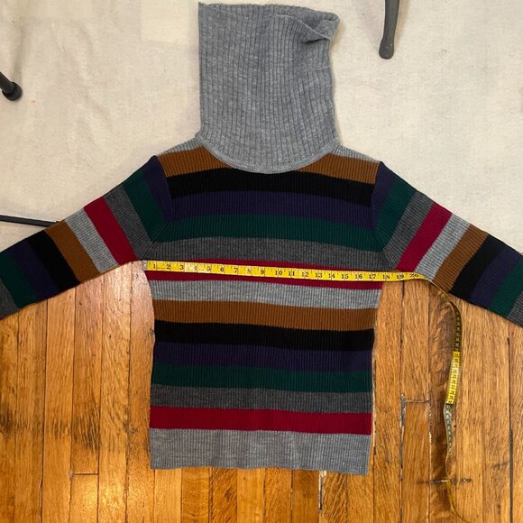 Vintage Montage cowl neck striped sweater - Picture 7 of 8